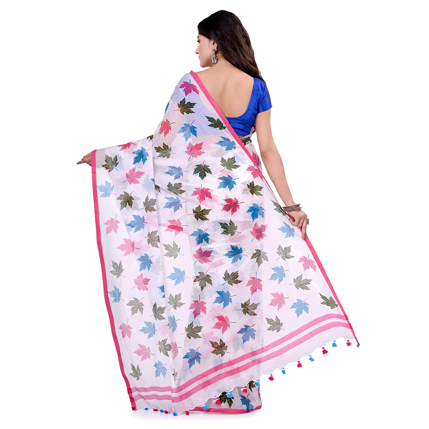 Desh Bidesh Women's Traditional Soft Mulmul Bengal Handloom Pure Cotton Saree - Distacart