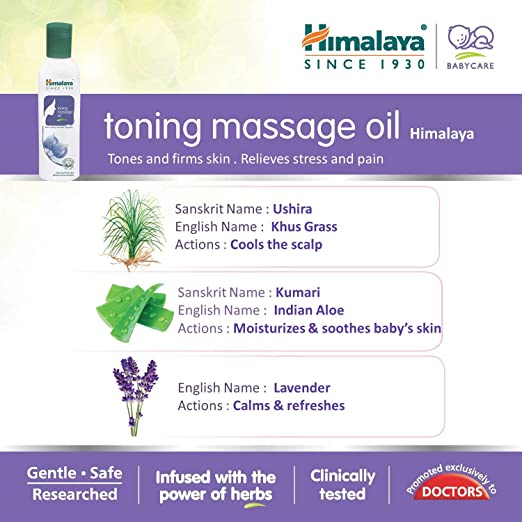 Himalaya Herbals Toning Massage Oil - Distacart
