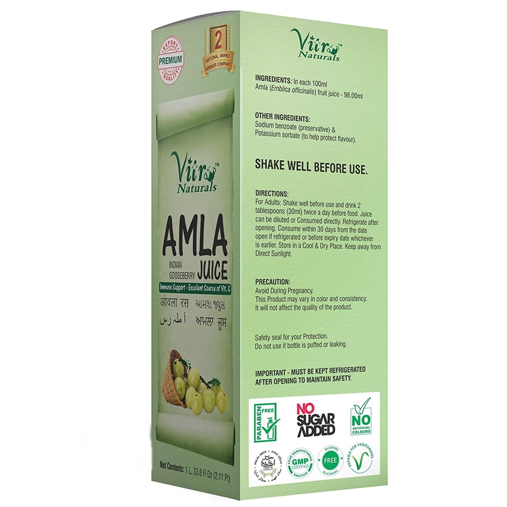 Vitro Naturals Healthy Amla Juice (1 Lt) - Distacart