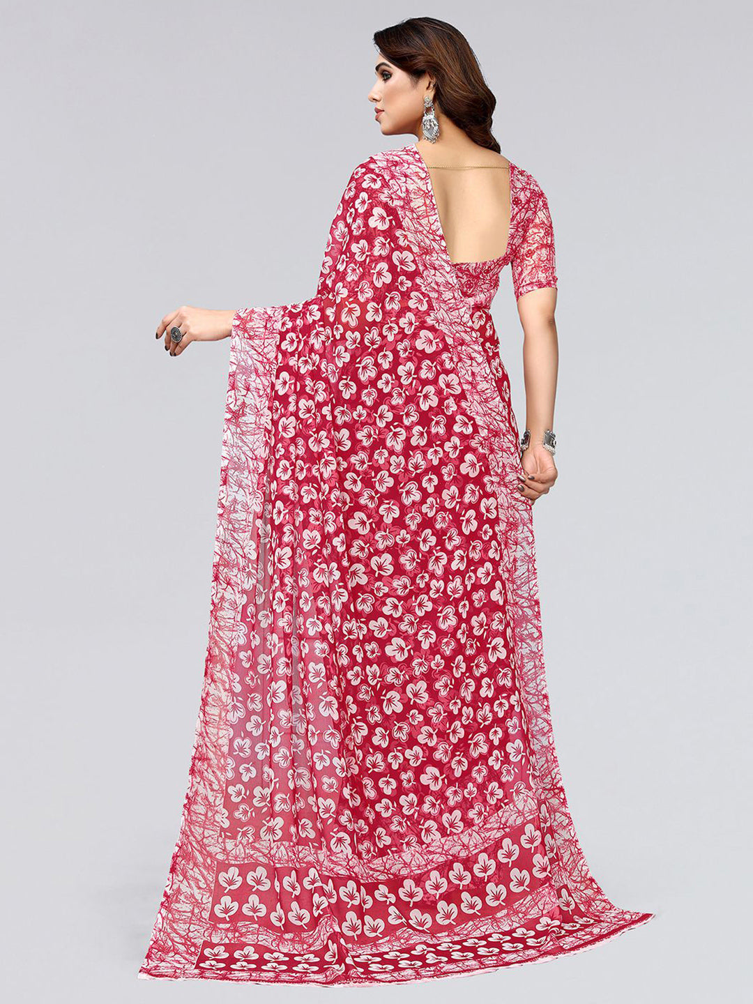 Kalini Floral Printed Saree - Distacart