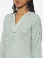 Thumbnail for Biba Women V-Neck Kurta & Trousers With Dupatta - Distacart