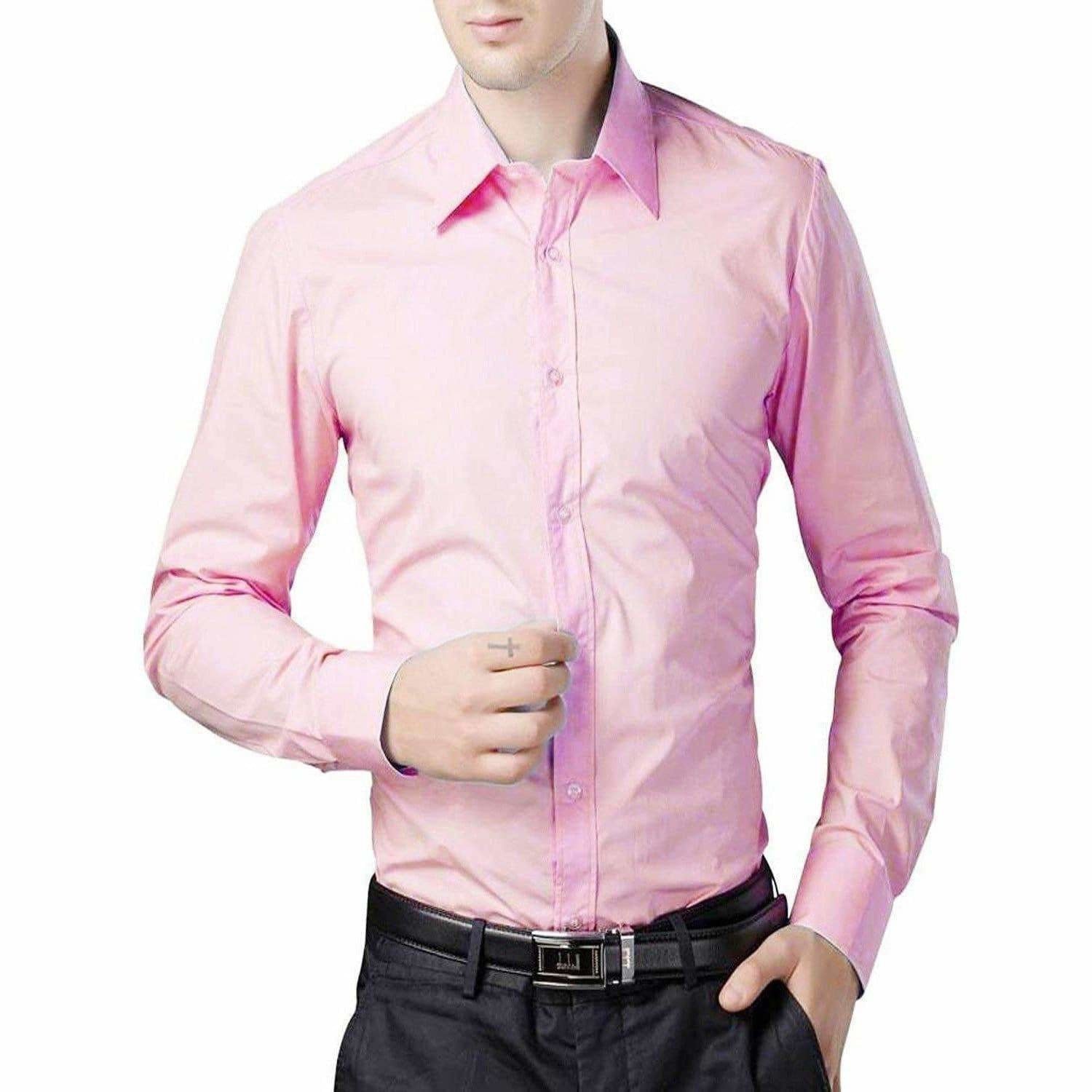 Men's Cotton Solid Full Sleeve Shirts - Distacart