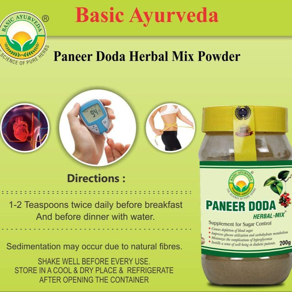 Basic Ayurveda Paneer Doda Herbal Mix benefits