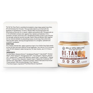 Bella Vita Organic De Tan Face Brightening Pack