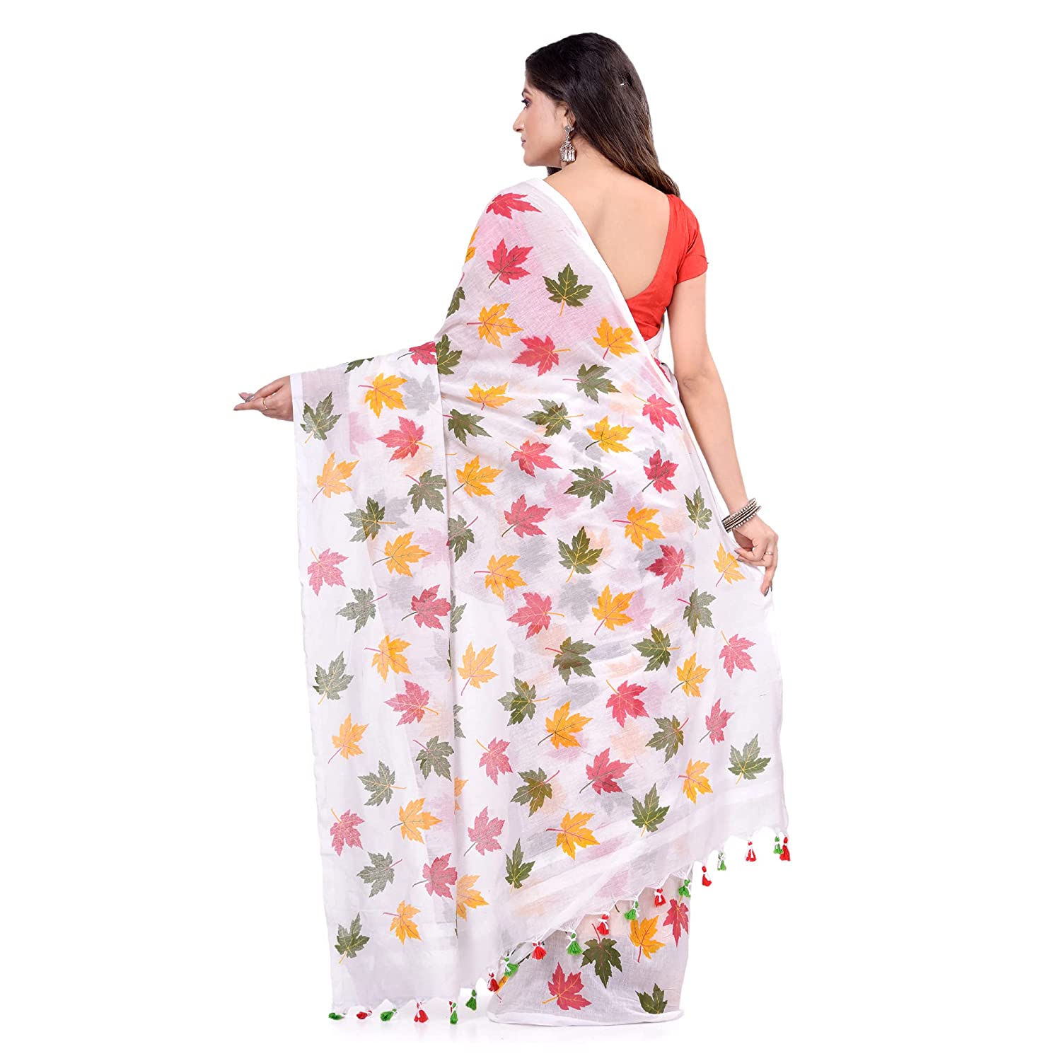 Desh Bidesh Women's Traditional Soft Mulmul Bengal Handloom Pure Cotton Saree - Distacart