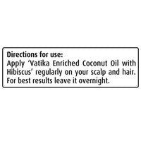 Thumbnail for Dabur Vatika Enriched Coconut Hair Oil with Hibiscus Directions for use