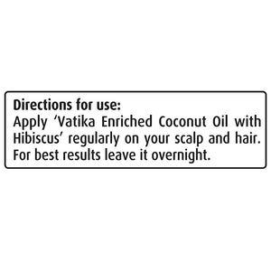 Dabur Vatika Enriched Coconut Hair Oil with Hibiscus Directions for use