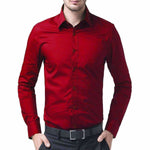 Thumbnail for Men's Cotton Solid Full Sleeve Shirts - Distacart