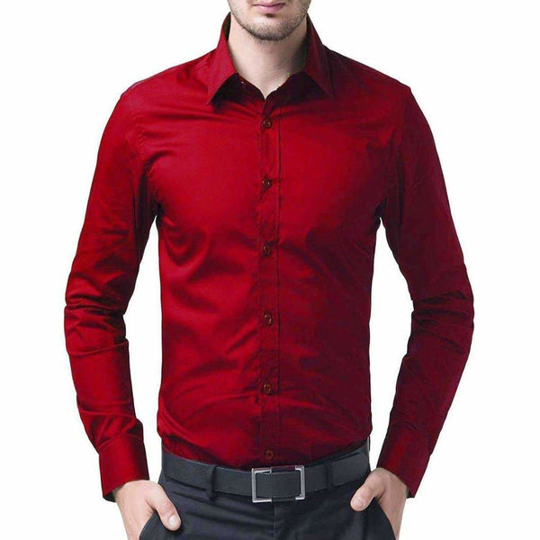 Men's Cotton Solid Full Sleeve Shirts - Distacart
