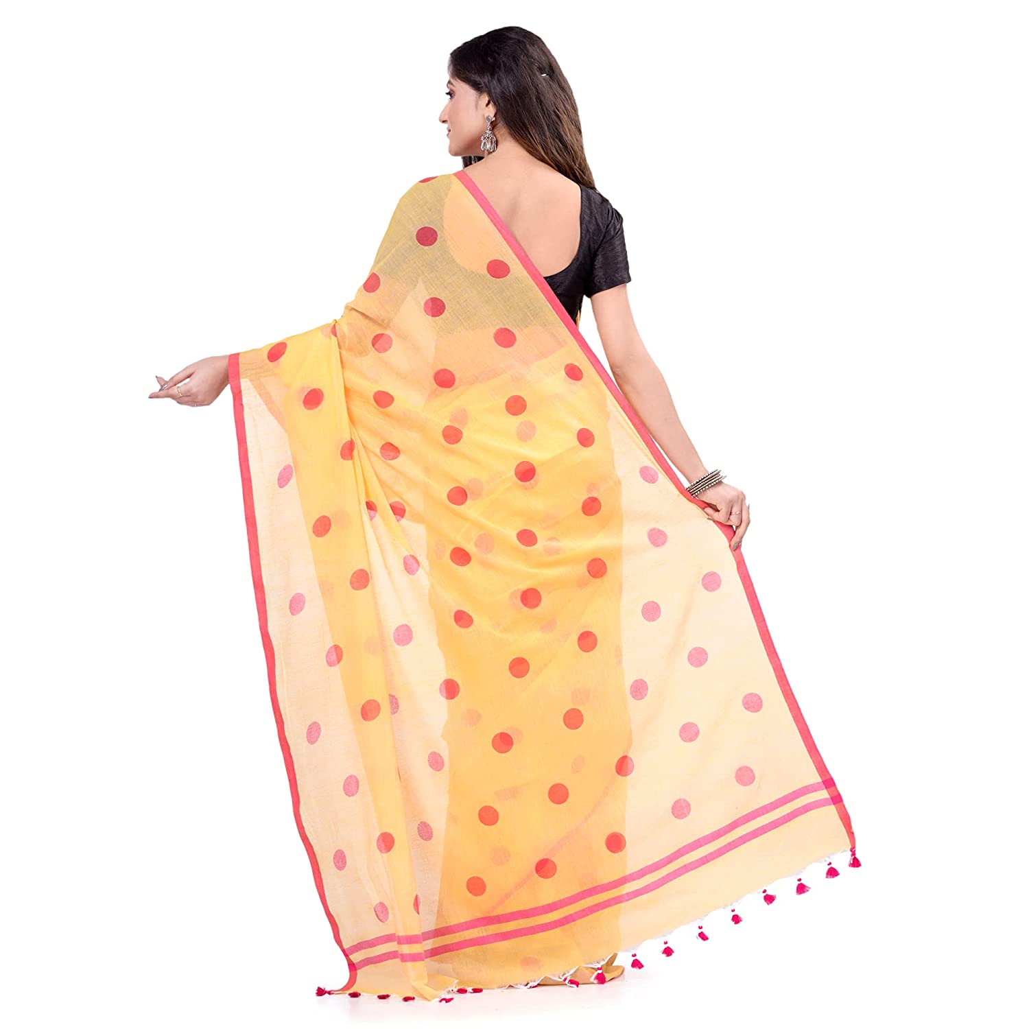 Desh Bidesh Women's Traditional Soft Mulmul Bengal Handloom Pure Cotton Saree - Distacart