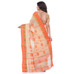 Thumbnail for Desh Bidesh Women's Traditional Bengal Fuleswari Woven Designer Pure Handloom Cotton Saree Without Blouse Piece - Distacart