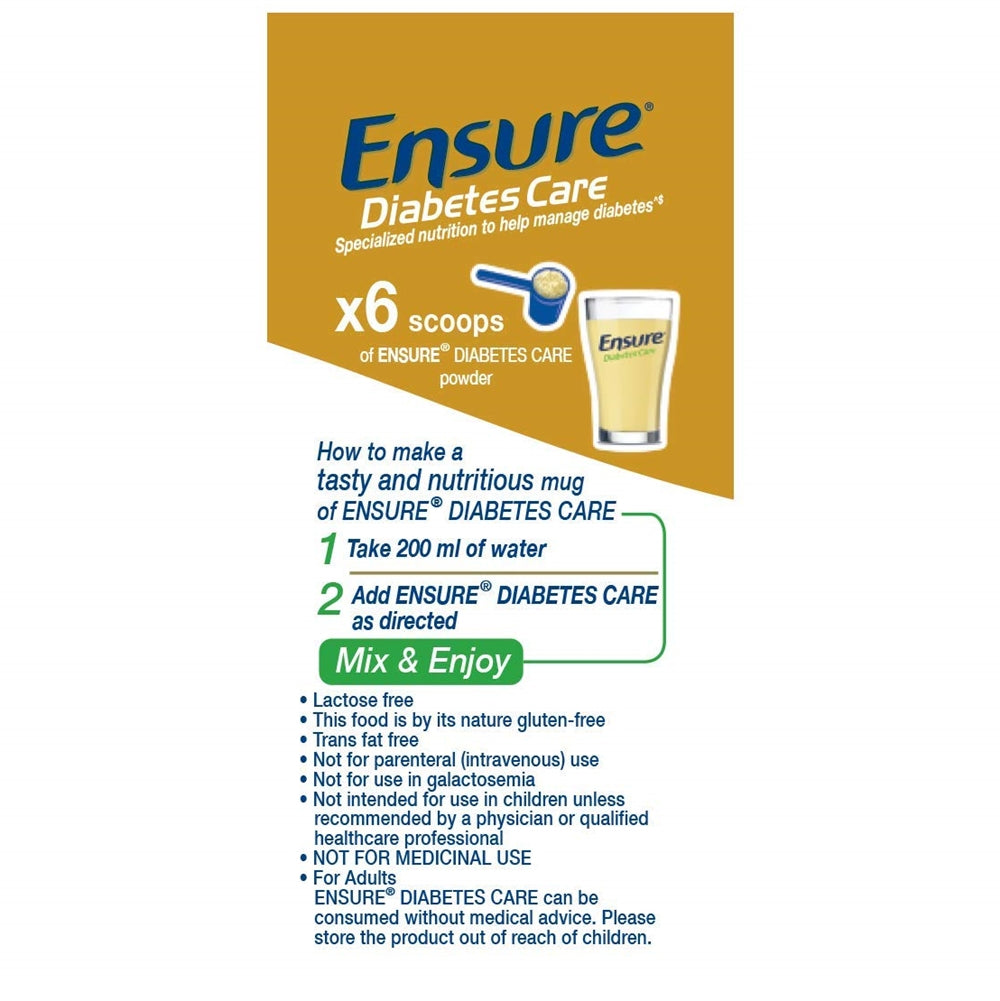 Ensure Diabetes Care Powder Vanilla Flavour Usages