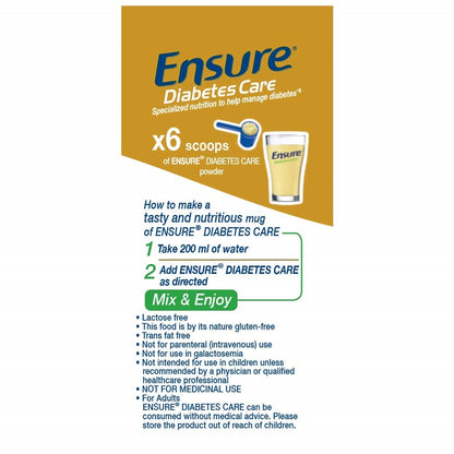 Ensure Diabetes Care Powder Vanilla Flavour Usages