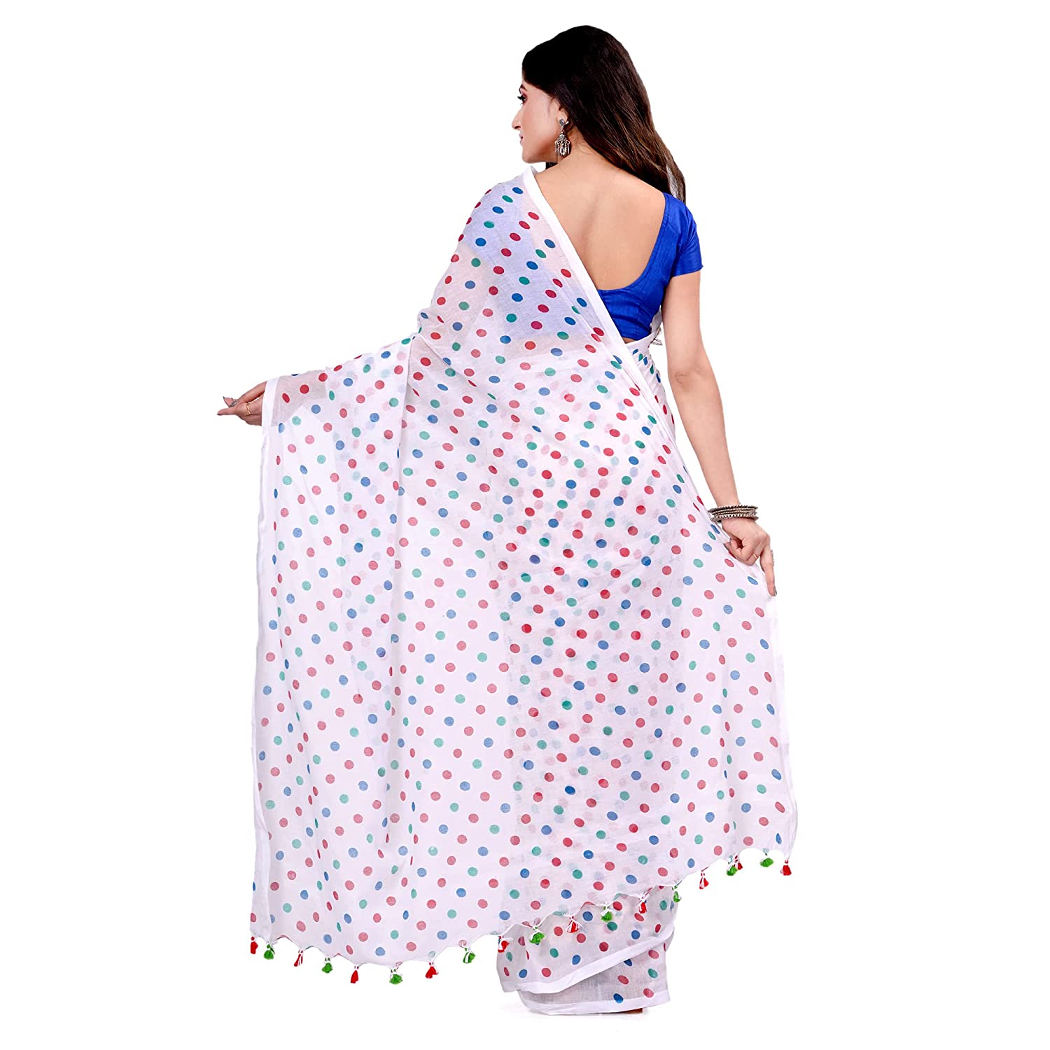 Desh Bidesh Women's Traditional Soft Mulmul Bengal Handloom Pure Cotton Saree - Distacart