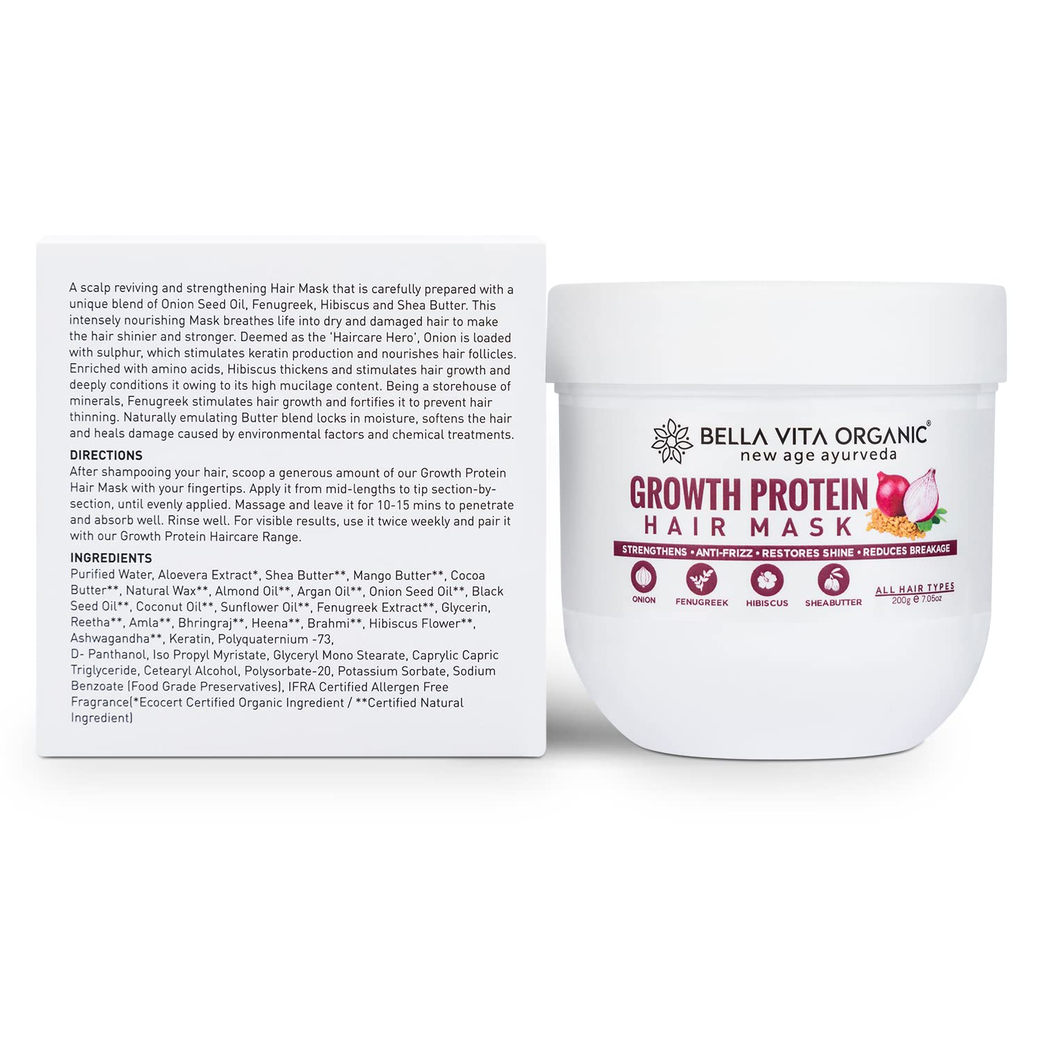 Bella Vita Organic Growth Protein Hair Masque