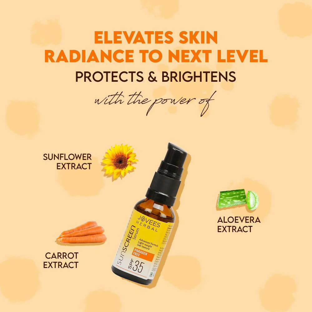 Jovees Sunscreen Face Serum SPF 35 For Oily & Acne Prone Skin - Distacart