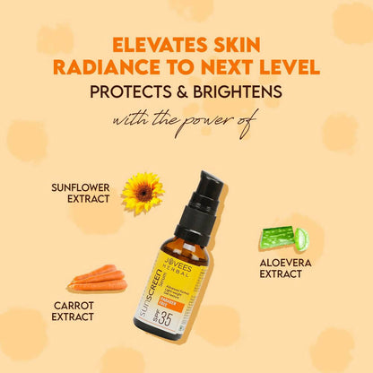 Jovees Sunscreen Face Serum SPF 35 For Oily & Acne Prone Skin - Distacart