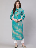 Thumbnail for Kalini Women Ethnic Motifs Printed Indie Prints Kurta - Distacart