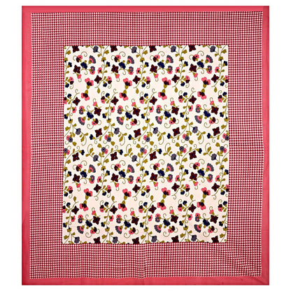 Vamika Printed Cotton Pink Floral Bedsheet 