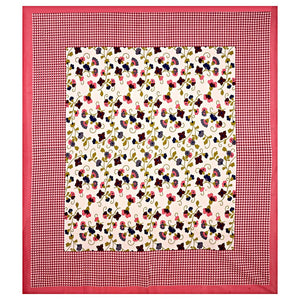 Vamika Printed Cotton Pink Floral Bedsheet 