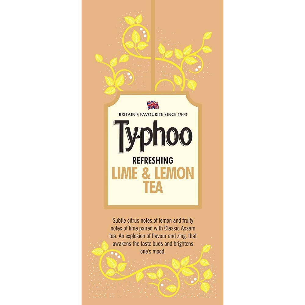 Typhoo Refreshing Lime & Lemon Tea Bags