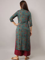 Thumbnail for Kalini Women Floral Printed Panelled Kurta with Palazzos - Distacart