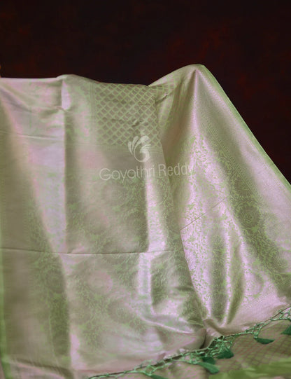 Half Mix Soft Silk Saree - HSS4 By Gayathri Reddy Designer Studio - Distacart