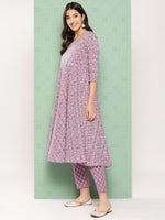 Thumbnail for Kalini Women Ethnic Motifs Printed Empire Gotta Patti Kurta with Trousers & With Dupatta - Distacart