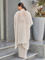 Thumbnail for Tikhi Imli Embroidered Kaftan Saree With Belt - Distacart