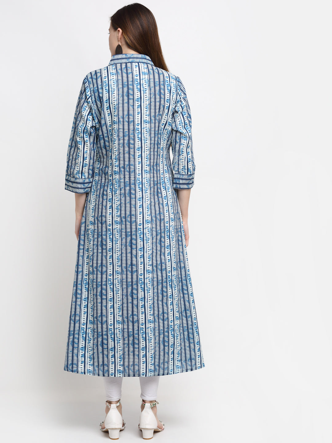 Kalini Women Blue Printed Beautiful Kurta - Distacart