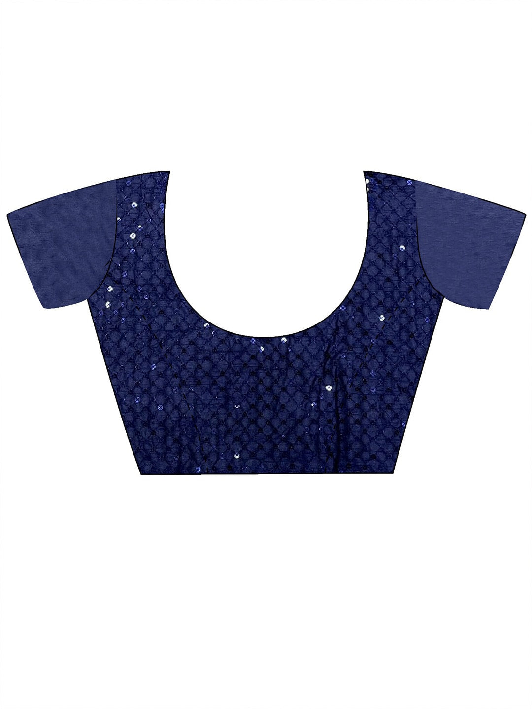Mitera Blue Embellished Sequinned Pure Georgette Saree - Distacart