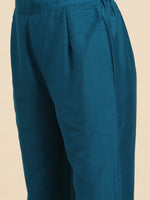 Thumbnail for Sangria Ethnic Motifs Printed Gotta Patti Kurta with Trousers - Distacart
