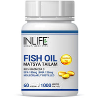 Thumbnail for Inlife Fish Oil 1000 MG Capsules