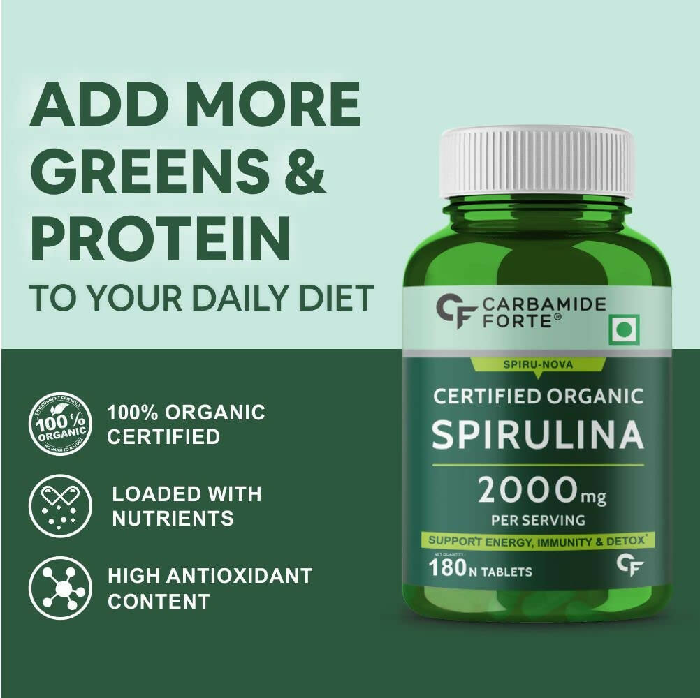 Carbamide Forte Organic Spirulina Tablets - Distacart