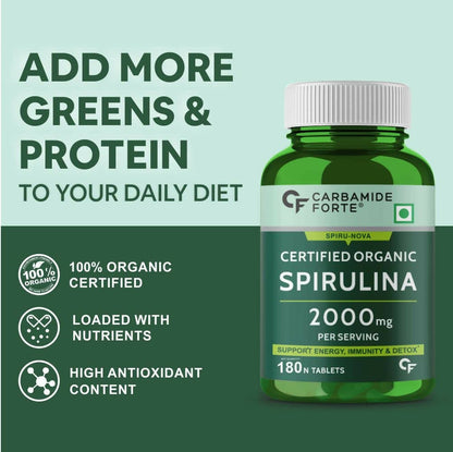 Carbamide Forte Organic Spirulina Tablets - Distacart
