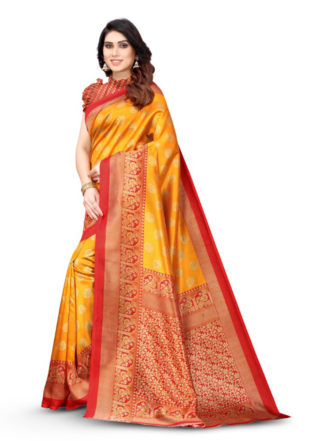 Kalini Ethnic Motifs Woven Design Zari Saree - Distacart