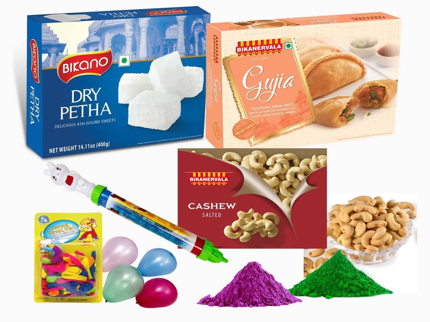 Bikano Dry Petha And Salted Kaju Holi Gift - Distacart