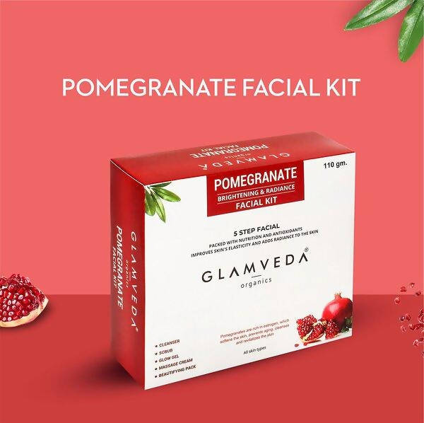 Glamveda Pomegranate Fruit Facial Kit For Brightening & Radiance