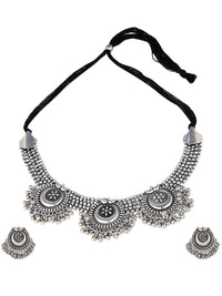 Thumbnail for Cardinal Silver Oxidized Jewellery Set - Distacart