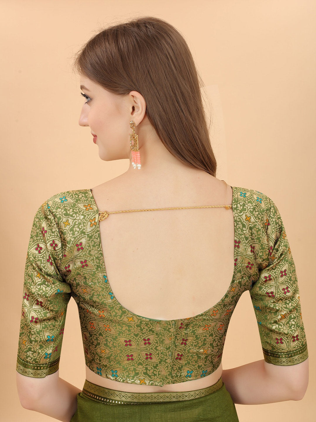 Kalini Sea Green & Gold-Toned Zari Pure Silk Saree - Distacart