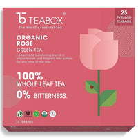 Thumbnail for Teabox Organic Rose Green Tea Bags