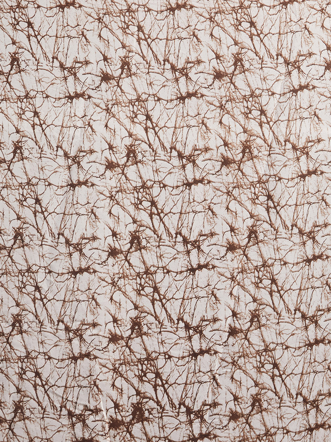 Tikhi Imli Brown & White Poly Georgette Printed Saree - Distacart