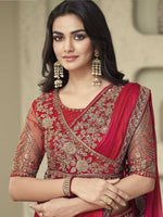 Thumbnail for Mitera Embellished Embroidered Saree - Distacart