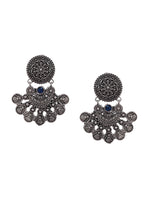 Thumbnail for Shoshaa Silver-Toned Classic Chandbalis Earrings - Distacart