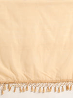 Thumbnail for Kalini Beige Silk Cotton Saree - Distacart