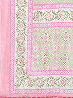 Thumbnail for Kalini Women Fluorescent Green Embroidered Pure Cotton Trousers suit - Distacart