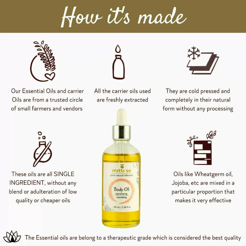 Mitti Se Rejuvenating Nourishing Body Oil - Distacart