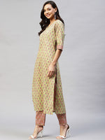 Thumbnail for Kalini Women Green Floral Printed Kurta with Trousers - Distacart