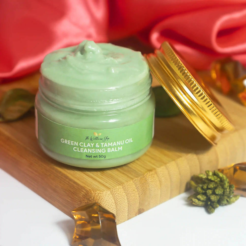 The Wellness Shop Green Clay And Tamanu Oil Cleansing Balm