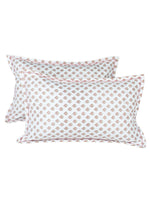 Thumbnail for Story@home Cream-Coloured & Pink Floral Microfiber 180 TC Queen Bedsheet & 2 Pillow Covers - Distacart